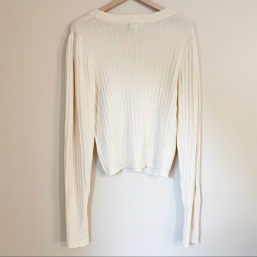 ASOS Cream Ribbed Sweater - Picture 2 of 11